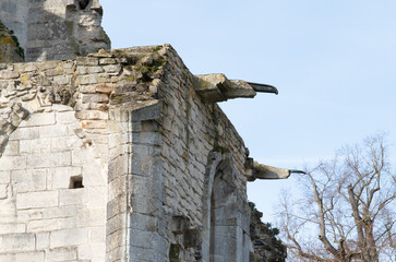 Abbey ruins of Chaalis, dating from the early first millennium and located in France.