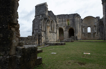 Abbey ruins of Sauve-Majeure, dating from the early first millennium and located in France.