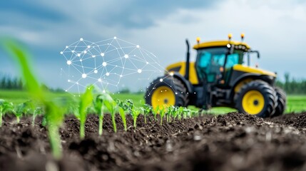 Obraz premium A case study on an agricultural business using IoT to monitor soil conditions and improve crop yield.