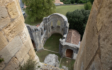 Abbey ruins of Sauve-Majeure, dating from the early first millennium and located in France.