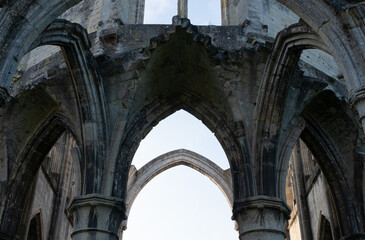 Abbey ruins of Ourscamp, dating from the early first millennium and located in France.