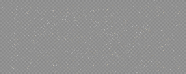 Fototapeta premium Shimmering Dust. Bokeh Lights. Festive Designs.White light. Bokeh lights effect background. Christmas background of shining dust. Glowing light confetti and spark overlay.