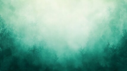 Obraz premium The night sky glows with vibrant green auroras, casting an ethereal light onto the dark silhouettes of trees below, creating a peaceful and wondrous landscape