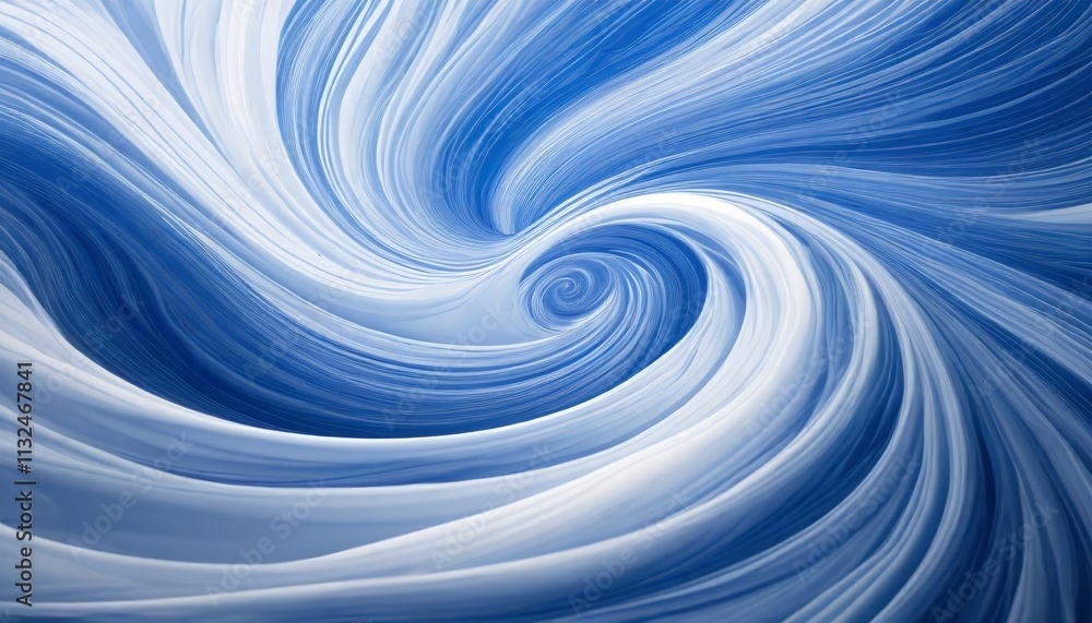 Poster swirling white and blue background a captivating abstract design featuring dynamic waves and soft gr