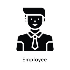 Empolyee Vector Gylph Icon. Eps 10 File 