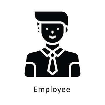 Empolyee Vector Gylph Icon. Eps 10 File 