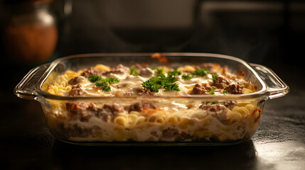 Fototapeta premium Creamy Beef Casserole