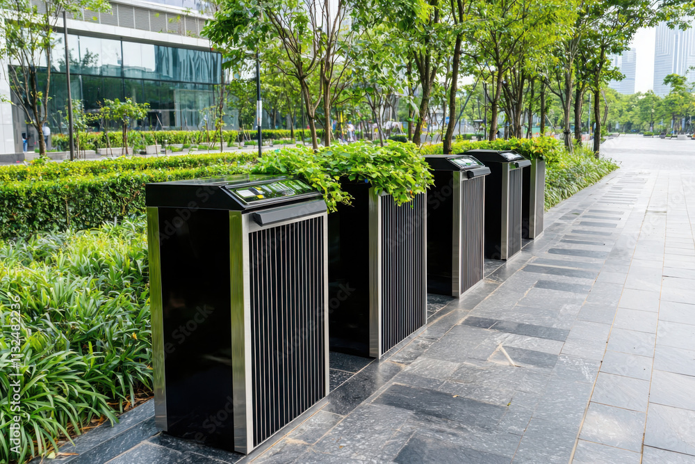 Poster optimizing urban waste management innovative smart bin solutions for efficient collection routes in 