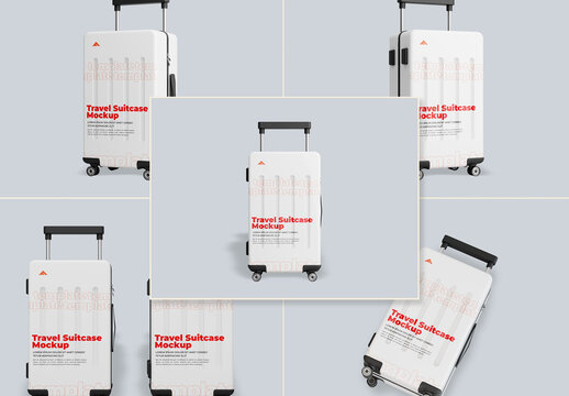 Travel Suitcase Mockup