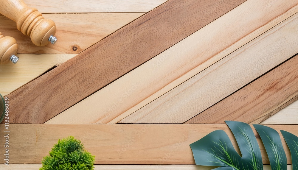 Poster top view of wood texture background with empty space for product display ideal for natural, rustic, 