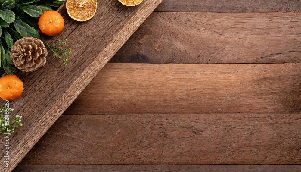Poster top view of wood texture background ideal for product display, featuring natural grain patterns and 