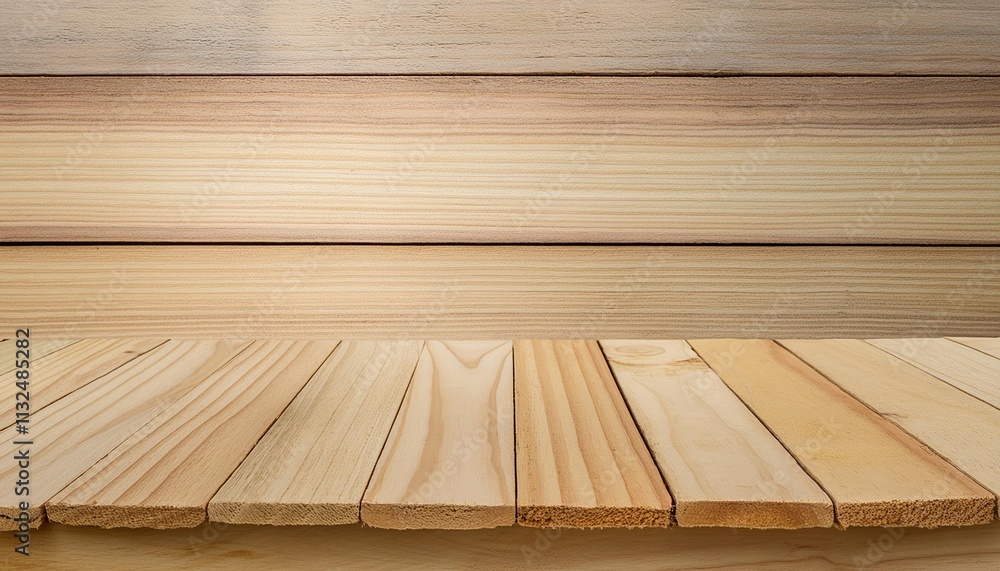 Aufkleber top view of wood texture background with empty space for product display ideal for branding, adverti