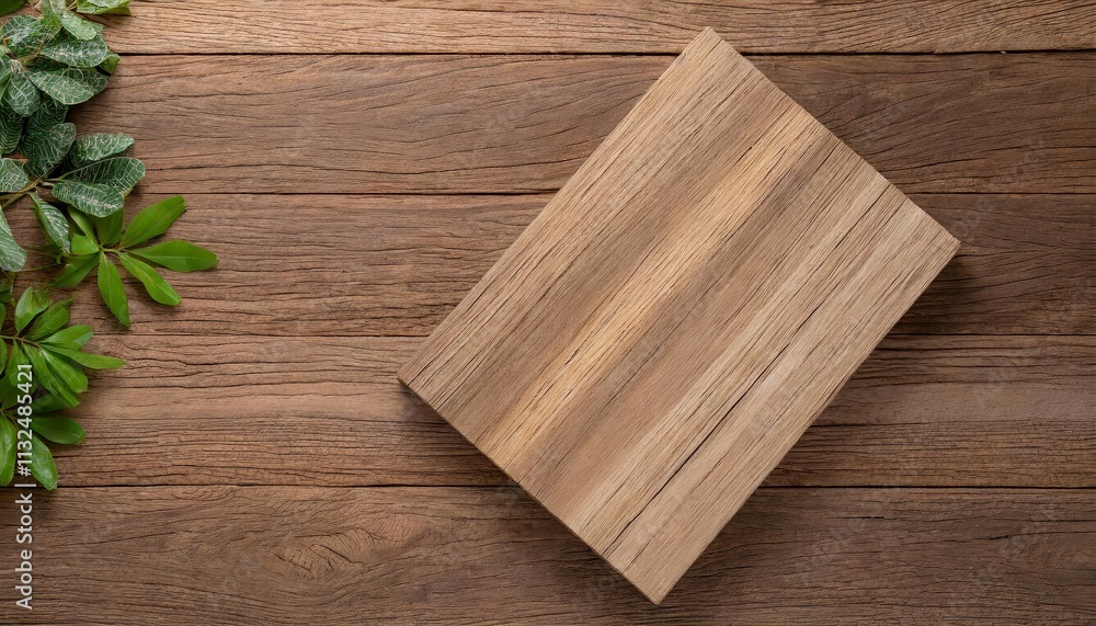 Poster top view of wood texture background with empty space for product display ideal for showcasing your i