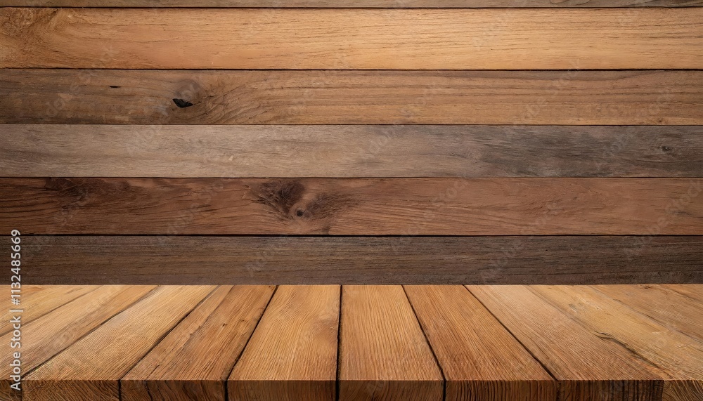 Poster top view of rustic wood texture background with empty space for product display ideal for showcasing