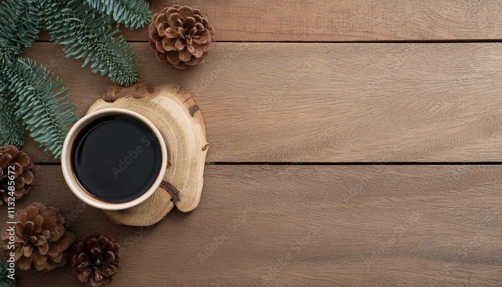 Poster top view of wood texture background with natural grain patterns, perfect for product display and cre
