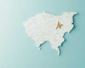 Obraz premium Vintage Map of Taiwan with Republic of China Emblem for Constitution Day, National Day, History, and Cultural Celebrations