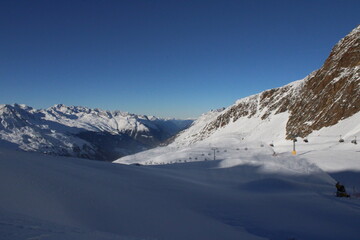 Fototapeta premium A beautiful day on the Austrian ski resort