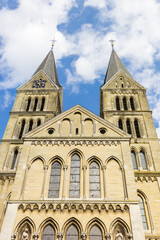 Fototapeta premium Front facade of the historic Munster church in Roermond, Netherlands