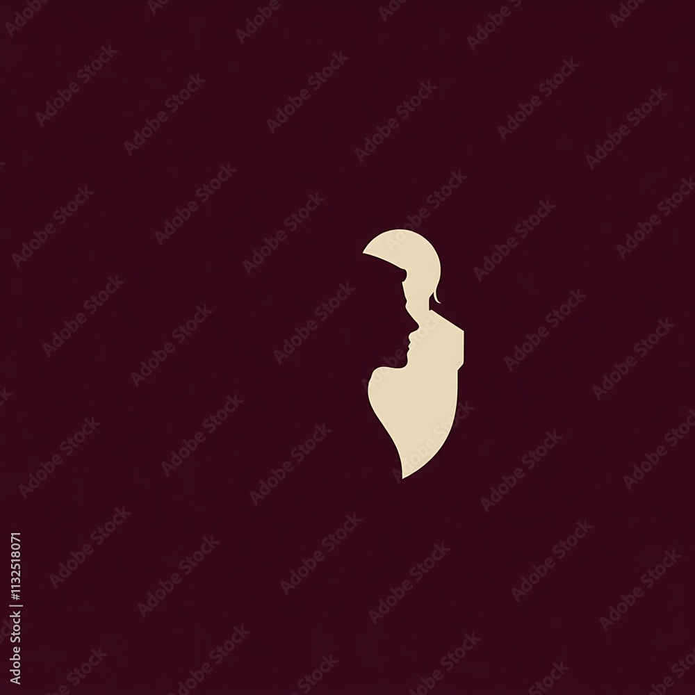 Poster silhouette of unity: two profiles merge into one, symbolizing togetherness and unity against a deep 