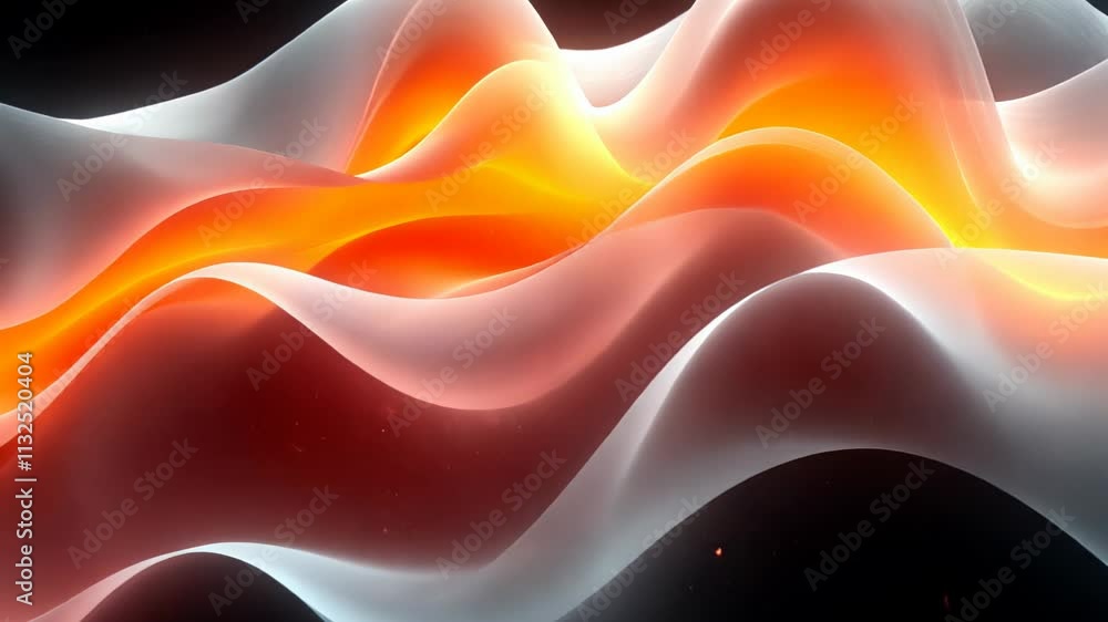 Poster discovering mesmerizing waves of color and light flowing in a vibrant abstract art display at the ga