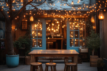 Fototapeta premium restaurant in the night