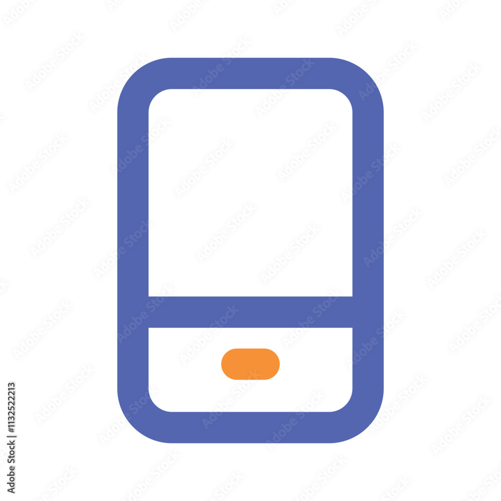 Poster the image shows a simplified pixel art icon representing a basic mobile phone.
