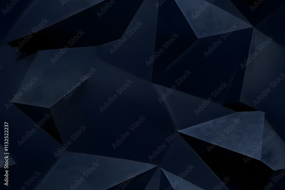 Canvas Prints black dark blue abstract modern background. geometric shape. line angle diagonal triangle 3d. gradie