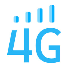 4G Vector Flat Icon Design