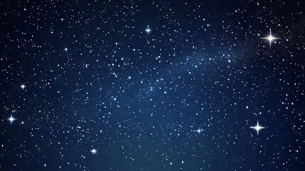 Obraz premium Perfect starry night sky vector background with twinkling stars and deep outer space scene for digital designs, graphic art, and creative projects
