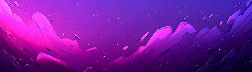 Fototapeta premium Abstract Purple and Pink Landscape, Dynamic Swirls of Color Across a Gradient Background, Evoking Feelings of Mystery and Wonder. Cosmic Hues Blend Seamlessly.