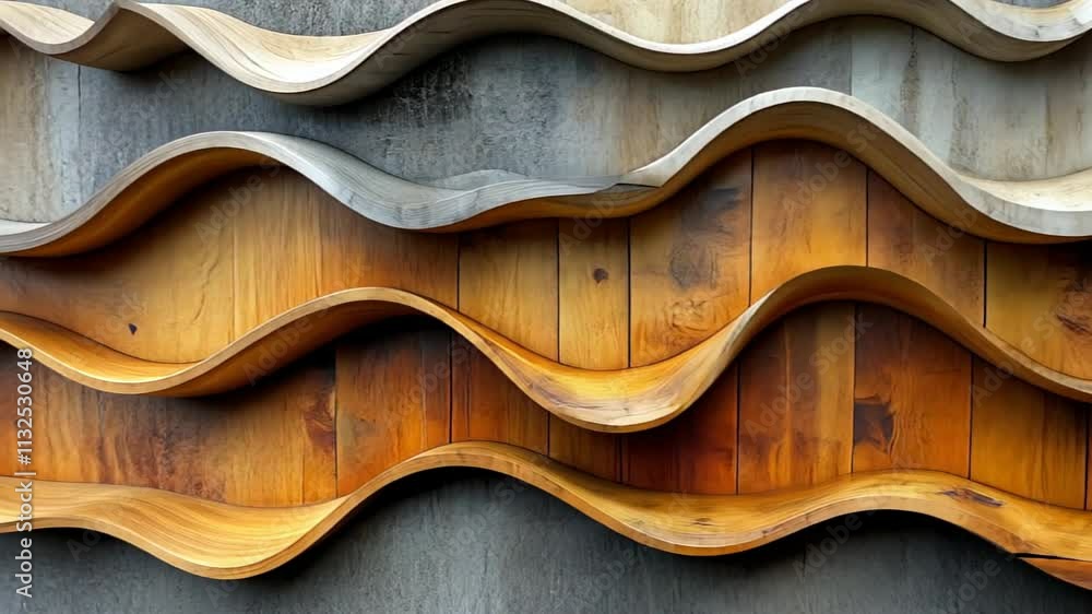 Poster unique texture display featuring flowing wood and concrete patterns in a modern artistic interpretat