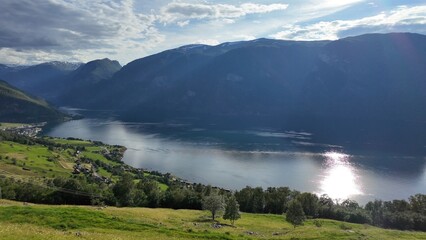 Fototapeta premium Norway. Mountains, fjords. landscape in Scandinavia in summer 
