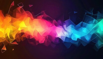 Rainbow abstract- banner- wallpaper illustration