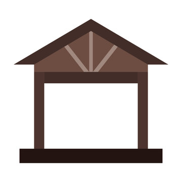 Pavilion Vector Flat Icon Design Design