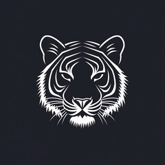 Sleek and Minimalist Tiger Logo Design Featuring a Bold Outline for Modern Branding and Creative Projects That Capture Attention and Evoke Strength