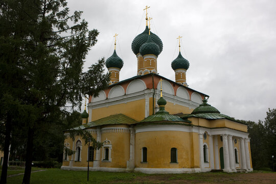Russia Yaroslavl region Uglich on a cloudy summer day