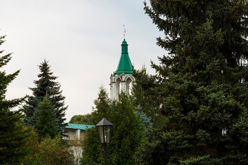 Russia Yaroslavl region Brisoglebsk monastery on a cloudy summer day
