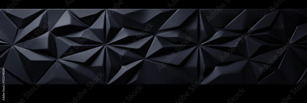 Aufkleber geometric patterns in black matte texture with intricate designs on a solid background