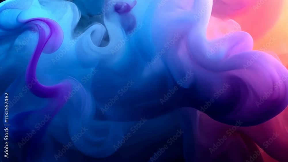 Aufkleber explore the mesmerizing dance of colors in a vibrant abstract art display filled with swirling hues 