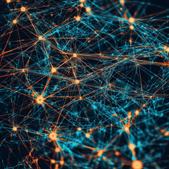 Bitcoin and Crypto Coins Concept, Digital Cryptocurrency Representation with Golden Coins and Blockchain Technology

