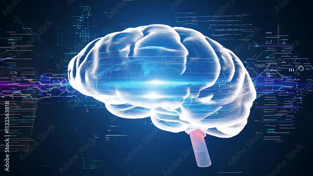 Aufkleber exploring the wonders of the human mind through innovative technology and captivating visuals. gener