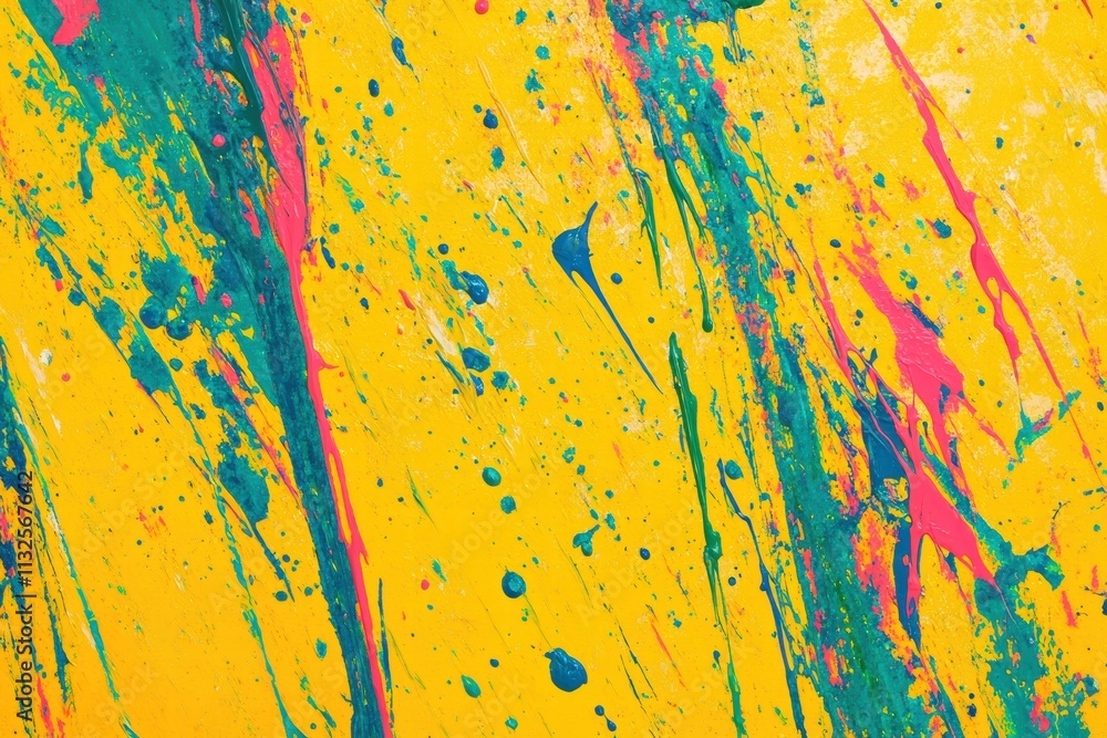 Aufkleber bright abstract paint texture showcasing vivid streaks in striking colors and dynamic patterns