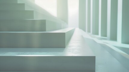 Obraz premium A stack of clean, unmarked paper sheets, perfectly aligned on a smooth surface.