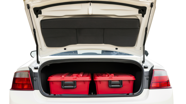 Car Trunk isolated on transparent background, PNG