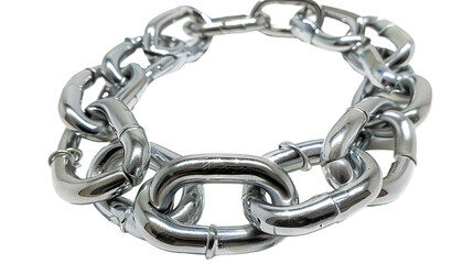Obraz premium Chain isolated on transparent background, PNG