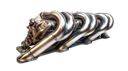 Exhaust Manifold isolated on transparent background, PNG