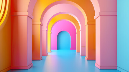 Fototapeta premium arch in the city