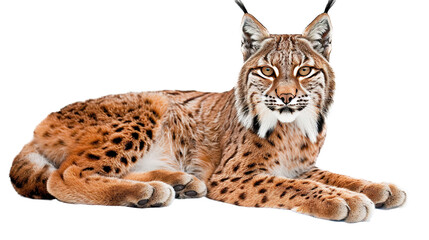 Obraz premium Lynx isolated on transparent background, PNG