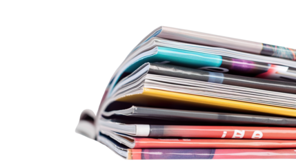 Magazine isolated on transparent background, PNG