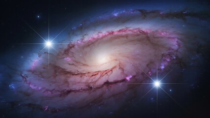 Spiral Galaxy in Space, Cosmic Nebula Background Image for Science Fiction, Astronomy, and Universe...